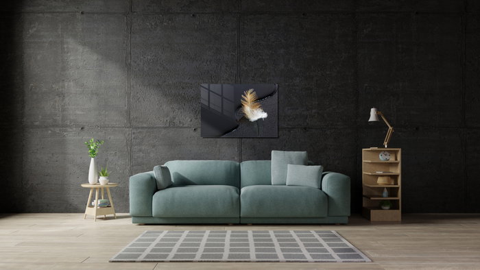Wallity Cuadro Decorativo de Cristal Templado Multicolor 50 x 70 cm